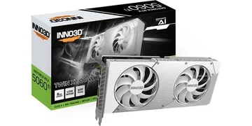 Inno3D GeForce RTX 5060 Ti Twin X2 OC White - 8GB GDDR7 RAM - Grafikkort