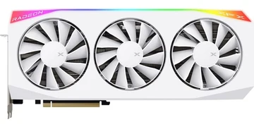 XFX RX 9070XT grafikkort Mercury OC 16 GB GDDR6, vit