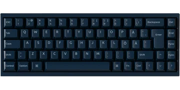 Keychron Q16 HE 65% 8K Wired Ceramic - Gaming Keyboard - Utan numpad - Nordisk - Blå