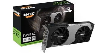 Inno3D GeForce RTX 5060 Ti Twin X2 - 8GB GDDR7 RAM - Grafikkort