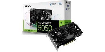 PNY GeForce RTX 5050 Single Fan - 8GB GDDR6 RAM - Grafikkort