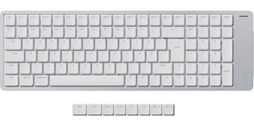 Lofree Flow 2 100 Silver - Kailh Void Silent - Tangentbord - Nordisk - Vit