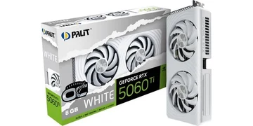 Palit GeForce RTX 5060 Ti White OC - 8GB GDDR7 RAM - Grafikkort