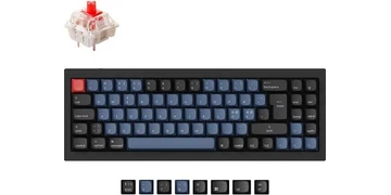 Keychron Q7 QMK Wired - Gateron G Pro Red - Gaming Keyboard - Utan numpad - Nordisk - Svart
