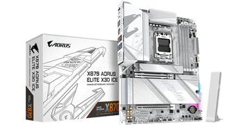 GIGABYTE X870 AORUS ELITE X3D ICE Moderkort - AMD X870 - AMD AM5 - DDR5 RAM - ATX