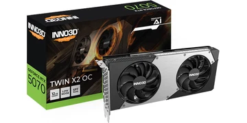 Inno3D GeForce RTX 5070 Twin X2 OC - 12GB GDDR7 RAM - Grafikkort