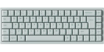 Keychron Q16 HE 65% 8K Wired Ceramic - Gaming Keyboard - Utan numpad - Nordisk - Grön