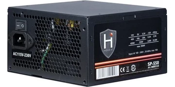 Inter-Tech HiPower SP-550 Strömförsörjning - 550 Watt - 120 mm - ATX 2.4 - 80 Plus