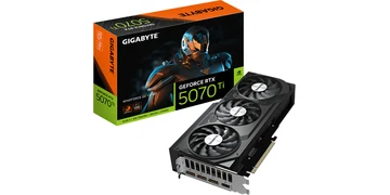 GIGABYTE GeForce RTX 5070 Ti WindForce 3 OC V2 - 16GB GDDR7 RAM - Grafikkort