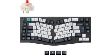 Keychron Q10 MAX 75% (Alice Layout) - Gateron Jupiter Red - Gaming Keyboard - Utan numpad - Nordisk - Svart