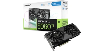 PNY GeForce RTX 5060 Ti Dual Fan OC - 16GB GDDR7 RAM - Grafikkort