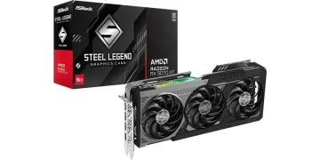 ASRock Radeon RX 9070 XT Steel Legend Dark - 16GB GDDR6 RAM - Grafikkort