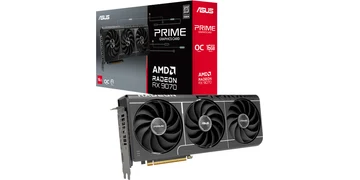 ASUS Radeon RX 9070 Prime EVO OC - 16GB GDDR6 RAM - Grafikkort