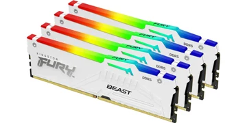 Kingston FURY Beast KGKF560C40BWAK4-64 RAM-minne 64 GB DDR5 6000 MT/s vit RGB