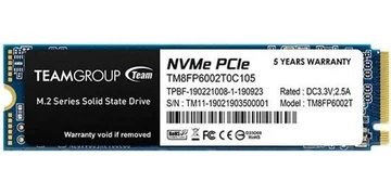 Team Group MP33 SSD - 2TB - M.2 2280 (80mm) PCIe 3.0