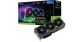 PNY GeForce RTX 5080 Epic-X OC - 16GB GDDR7 RAM - Grafikkort