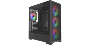 DUTZO C740 Airflow ARGB - Chassi - Miditower - Svart