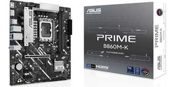 ASUS PRIME B860M-K Moderkort - Intel B860 - Intel LGA1851 - DDR5 RAM - Micro-ATX