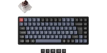 Keychron K2 Pro QMK/VIA Wireless RGB Hot Swap K Pro Brown - Gaming Keyboard - Utan numpad - Nordisk - Svart