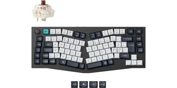 Keychron Q10 MAX 75% (Alice Layout) - Gateron Jupiter Brown - Gaming Keyboard - Utan numpad - Nordisk - Svart