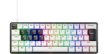 Pulsar PCMK 3 HE 60 (ISO) - Gaming Keyboard - Utan numpad - Nordisk - Vit